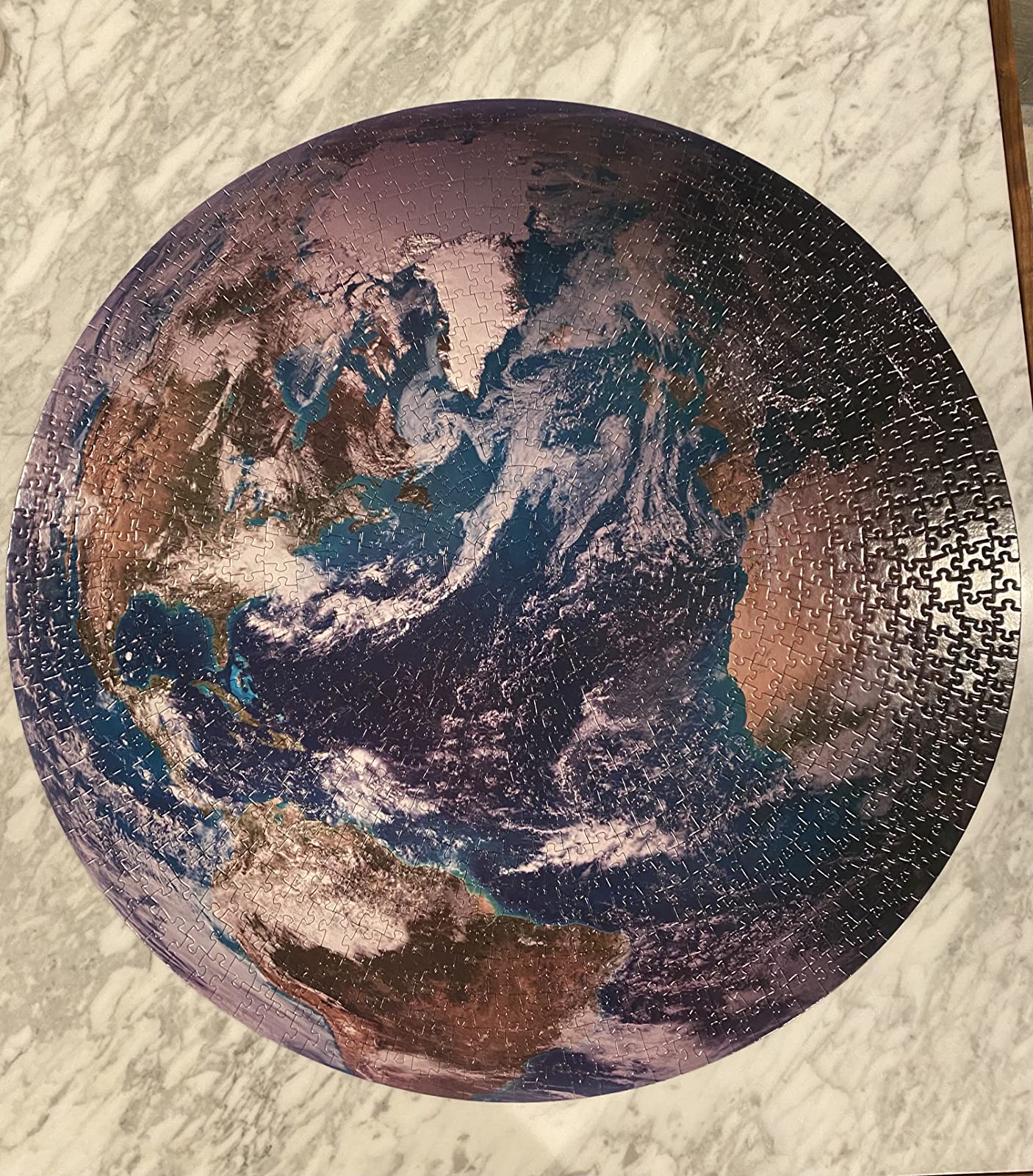 1000 Piece Round Earth Jigsaw Puzzle photo review