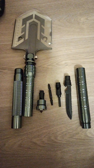 23 In 1 Portable Tactical Military Folding Shovel Multi Purpose Survival Tool photo review