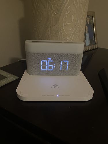 3 In 1 Wireless Charger Alarm Clock And Adjustable Night Light photo review