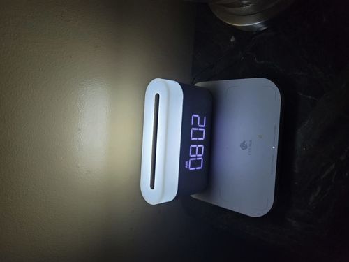 3 In 1 Wireless Charger Alarm Clock And Adjustable Night Light photo review