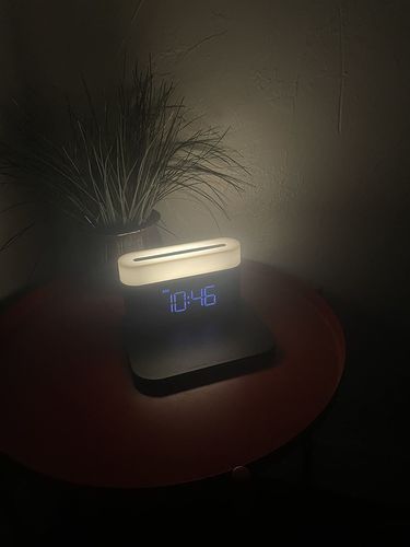 3 In 1 Wireless Charger Alarm Clock And Adjustable Night Light photo review