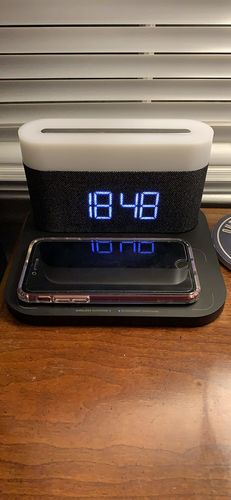 3 In 1 Wireless Charger Alarm Clock And Adjustable Night Light photo review