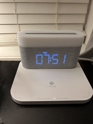 3 In 1 Wireless Charger Alarm Clock And Adjustable Night Light photo review