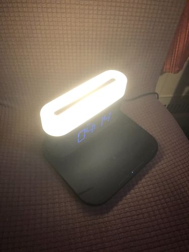 3 In 1 Wireless Charger Alarm Clock And Adjustable Night Light photo review