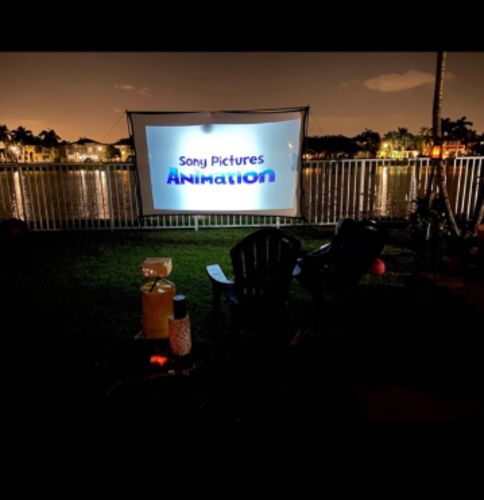 60 To 150 Inch Portable Outdoor Movie Screen photo review