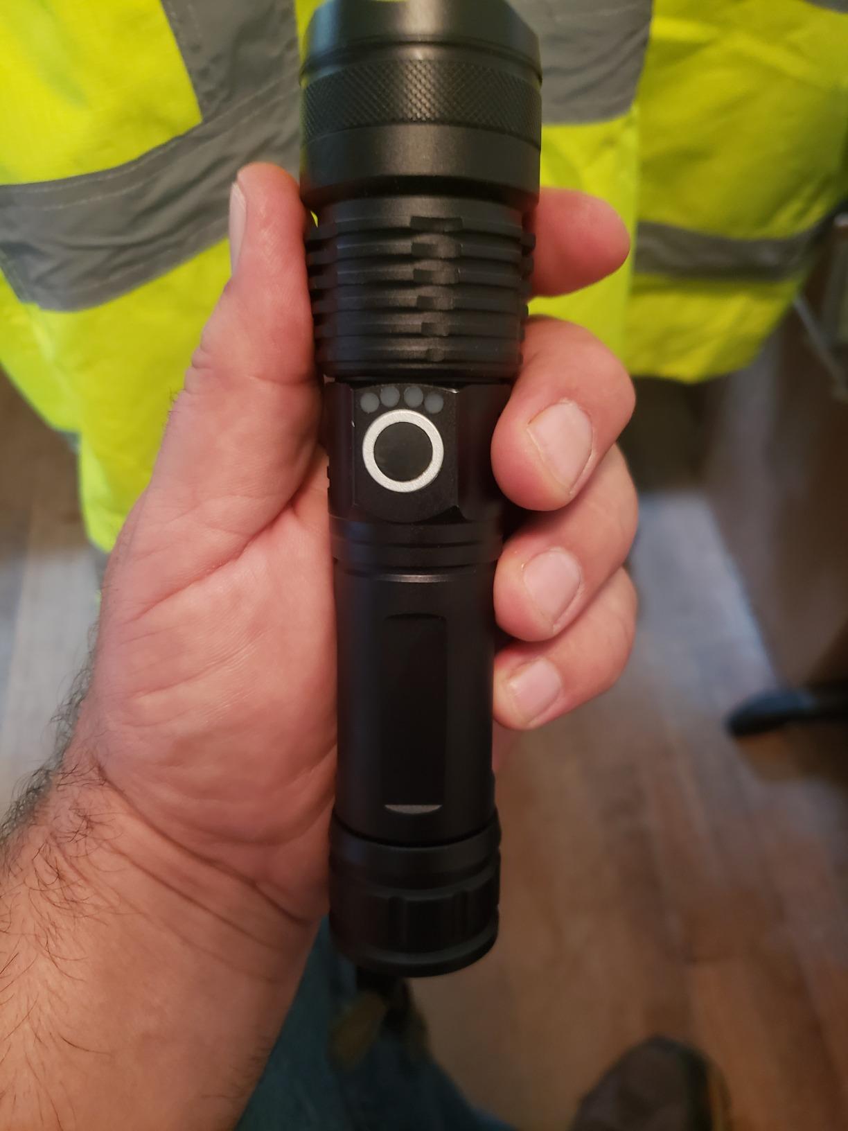 90000 Lumens Xhp50.2 Most Powerful Flashlight photo review