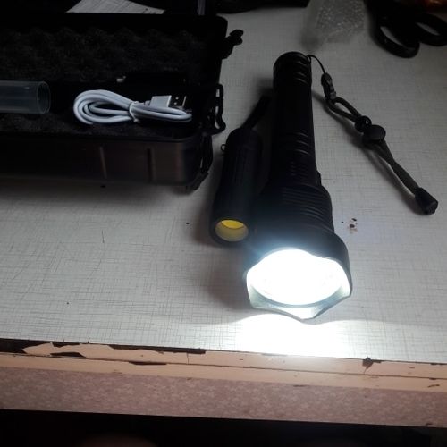 90000 Lumens Xhp702 Most Powerful Flashlight Worlds Brightest Trabyhand 