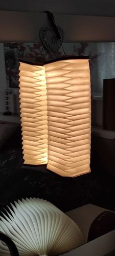Accordion Lamp Portable Magnetic USB Rechargeable Smart Folding Lamp photo review