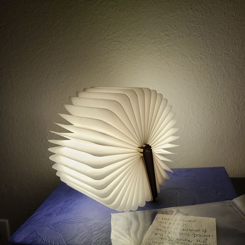 Accordion Lamp Portable Magnetic USB Rechargeable Smart Folding Lamp photo review