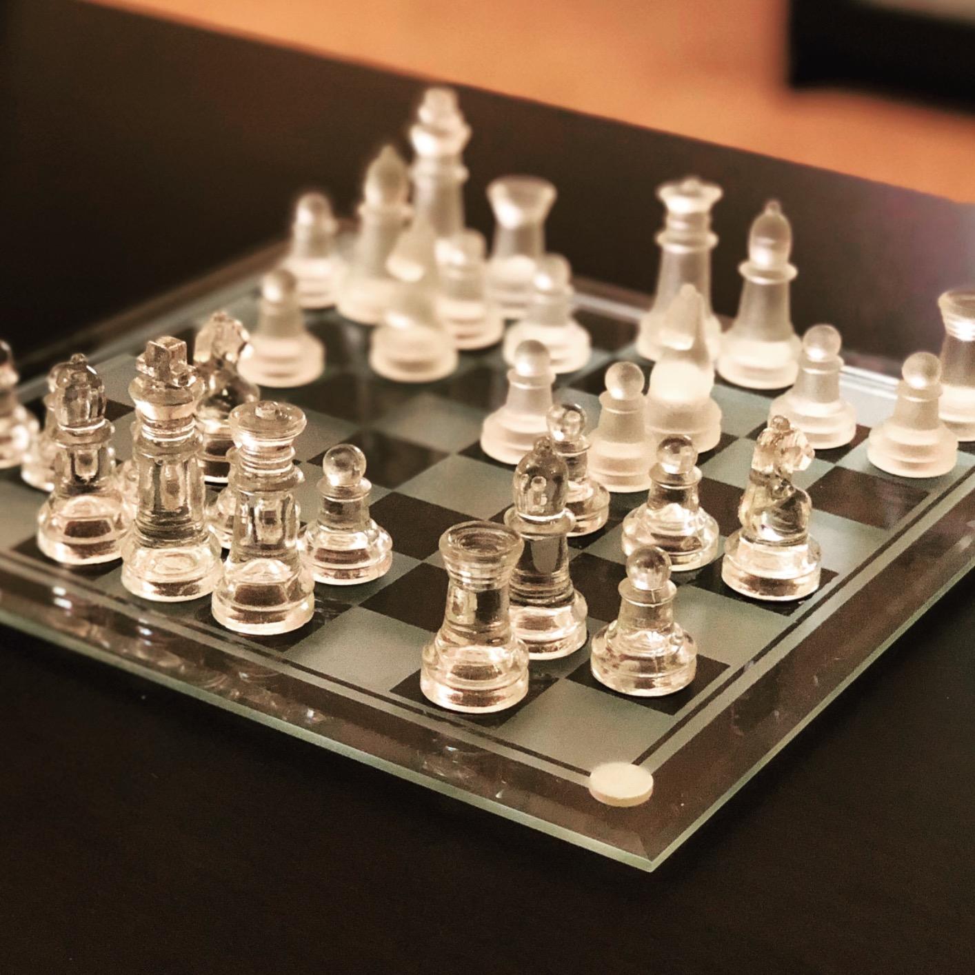 Acrylic Elegant Glass Chess Set photo review