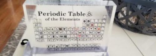 Acrylic Periodic Table Display With Real Elements photo review