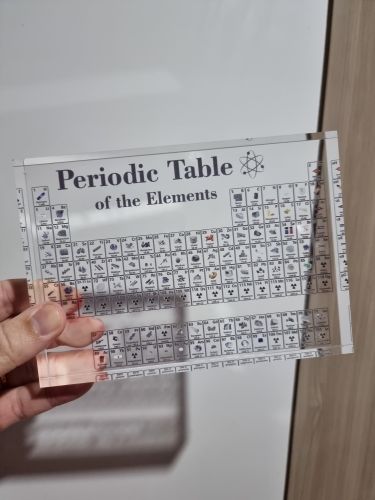 Acrylic Periodic Table Display With Real Elements photo review