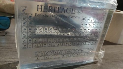 Acrylic Periodic Table Display With Real Elements photo review