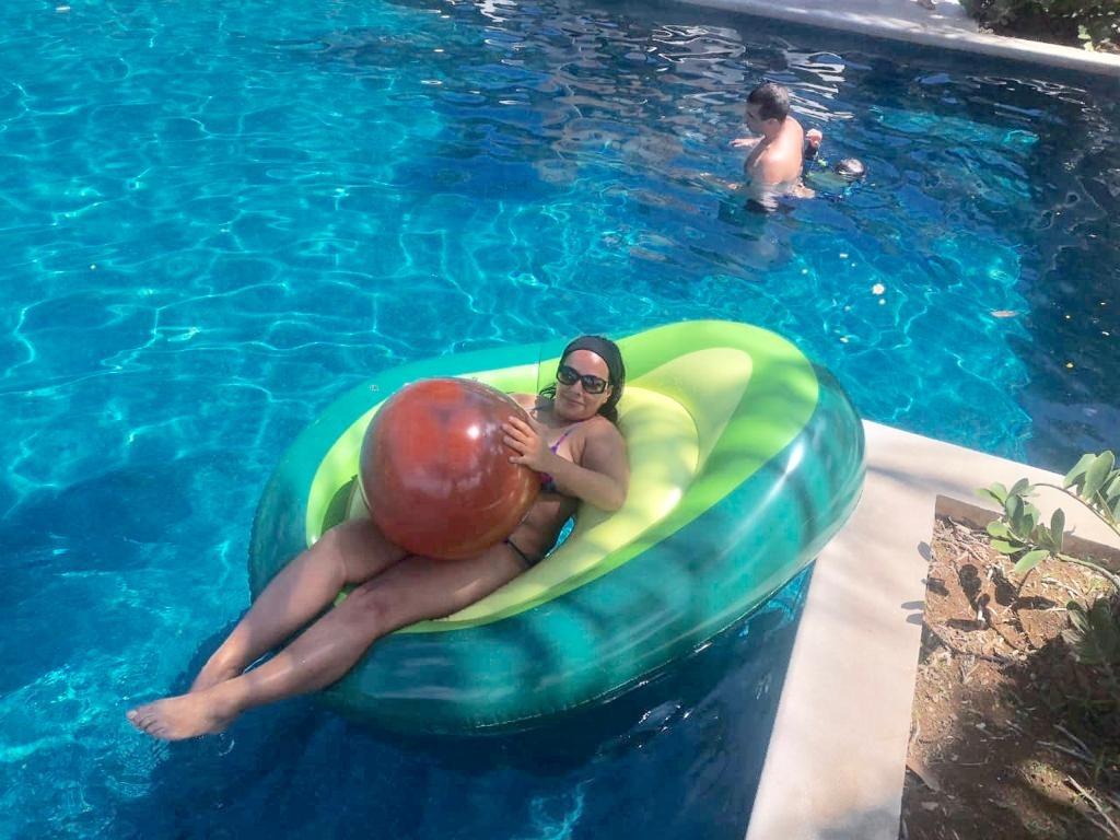 Avocado Inflatable Swimming Ring Pool Float photo review