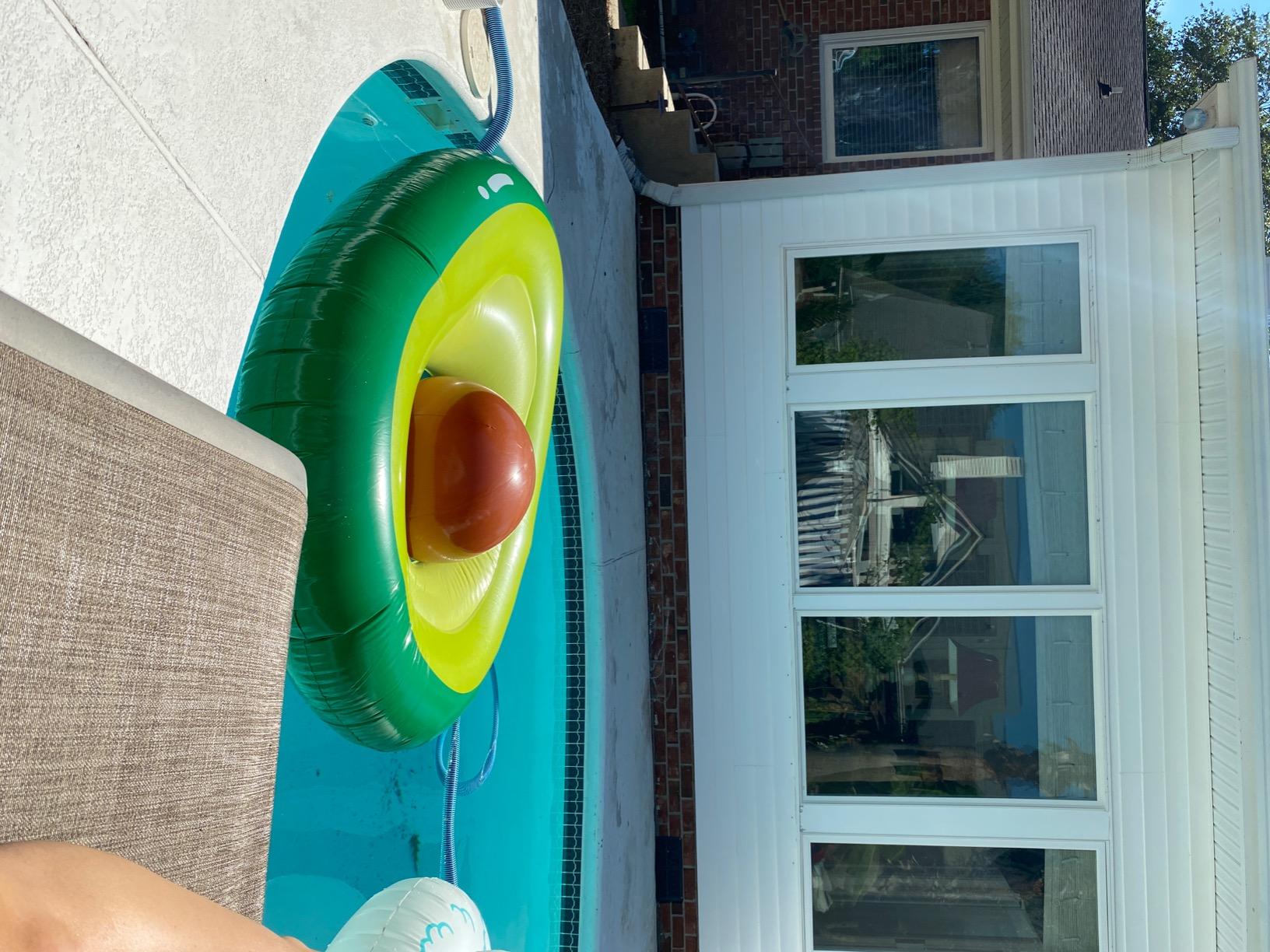 Avocado Inflatable Swimming Ring Pool Float photo review