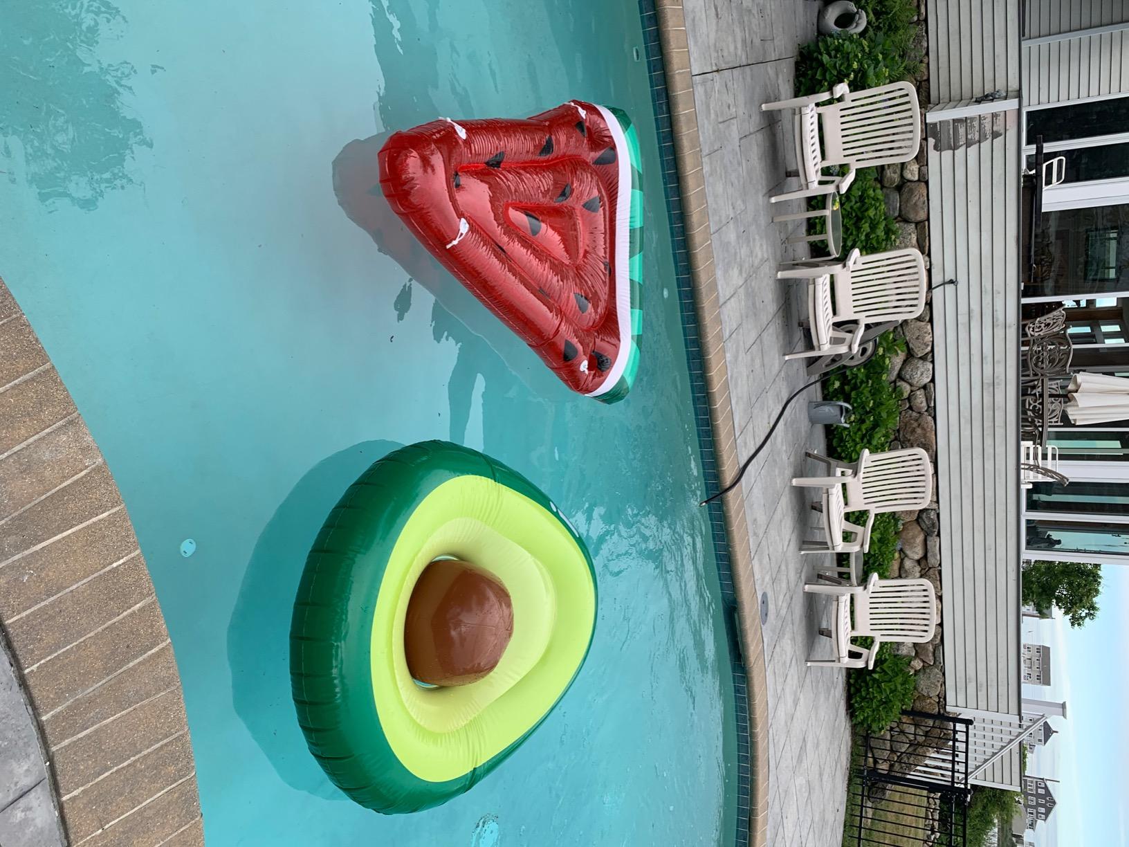 Avocado Inflatable Swimming Ring Pool Float photo review