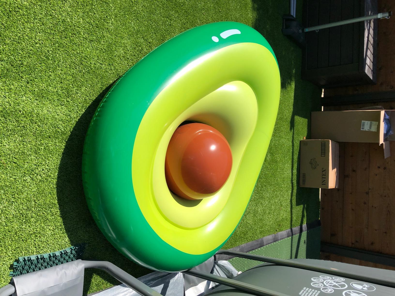 Avocado Inflatable Swimming Ring Pool Float photo review