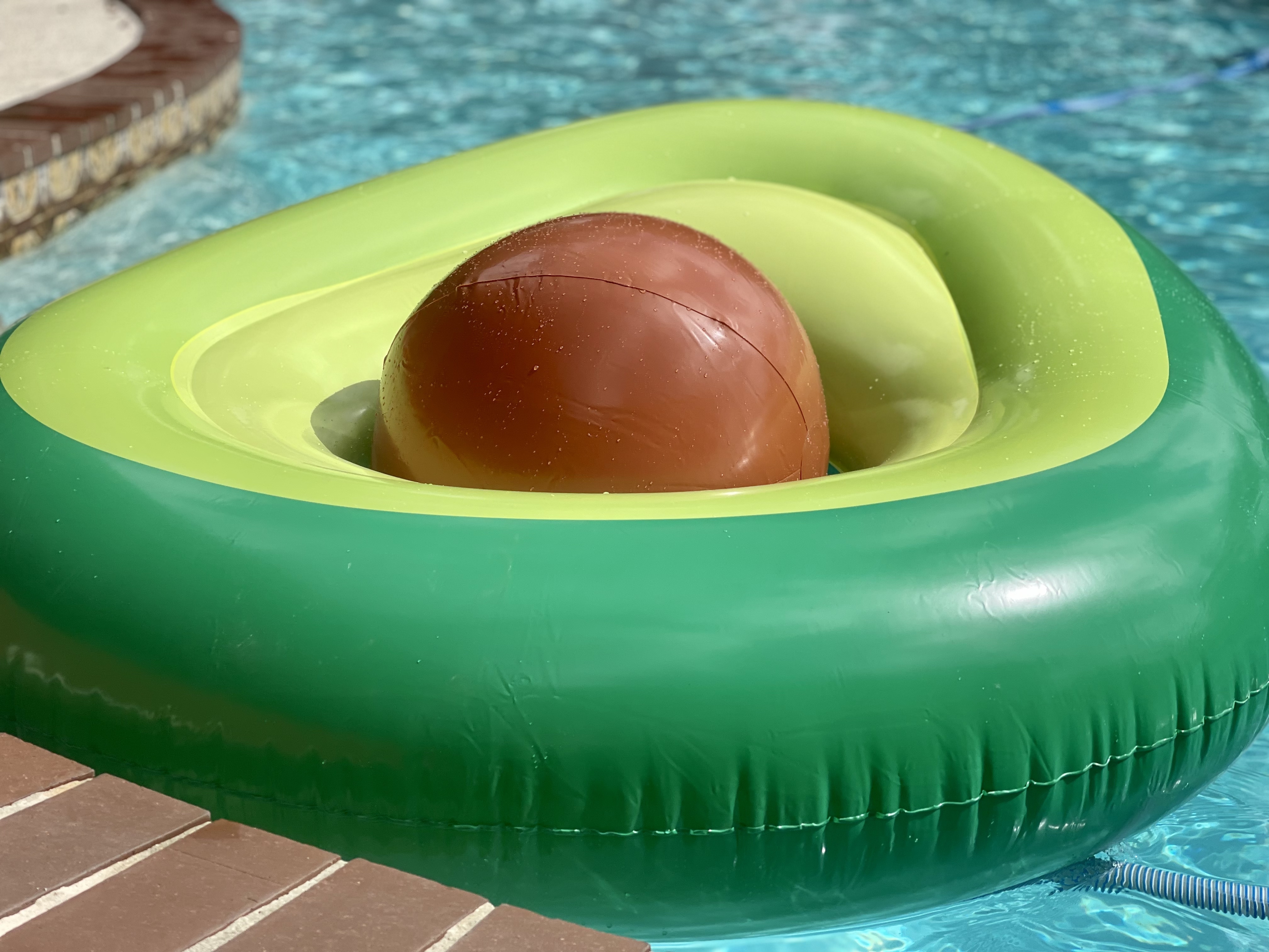 Avocado Inflatable Swimming Ring Pool Float photo review