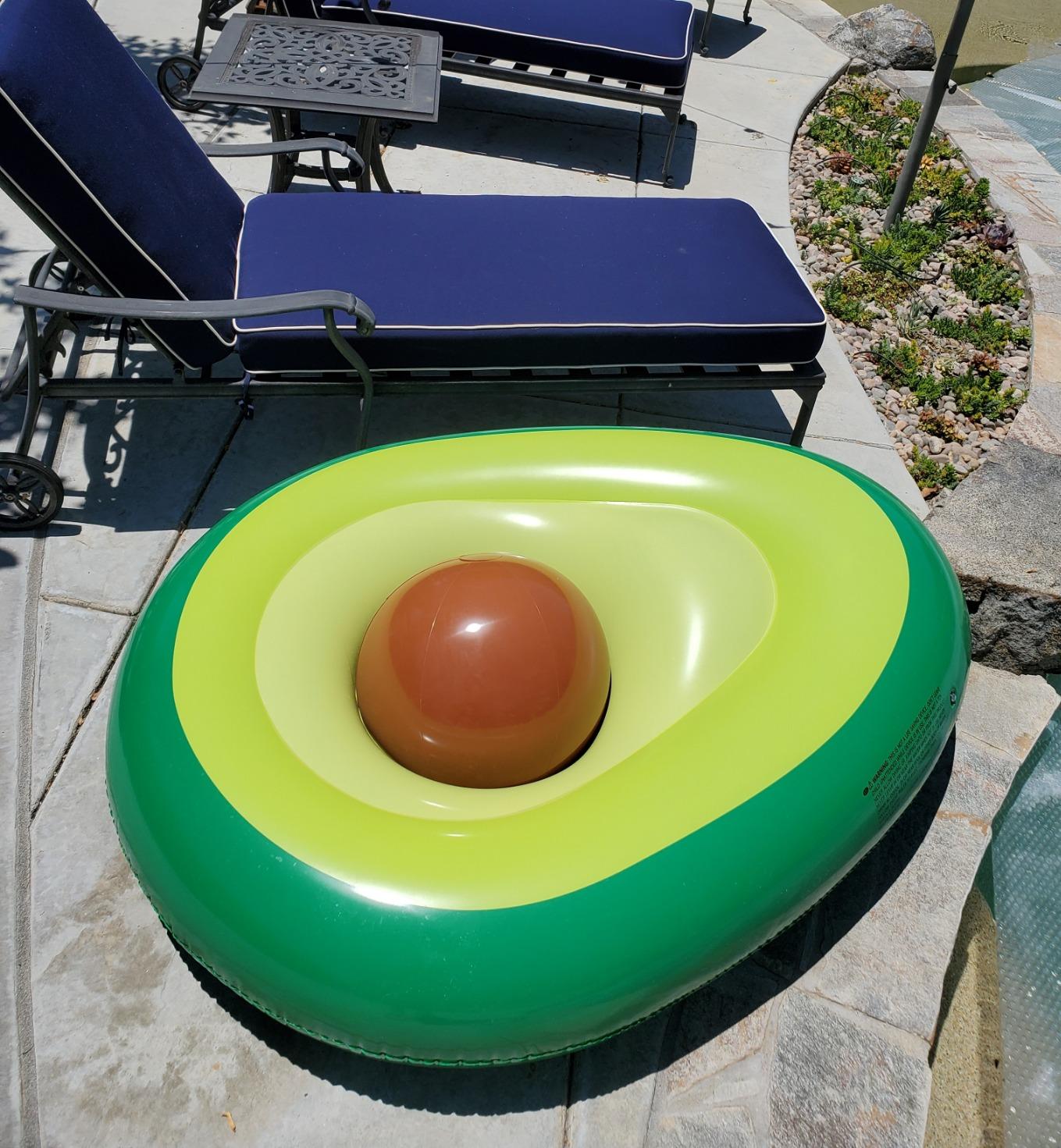 Avocado Inflatable Swimming Ring Pool Float photo review