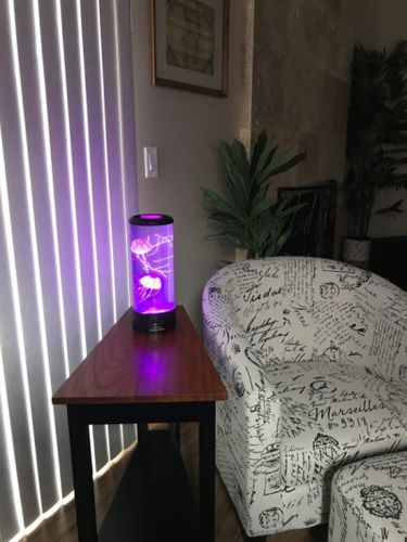 Bedside Hypnotic Jellyfish Lamp Aquarium photo review