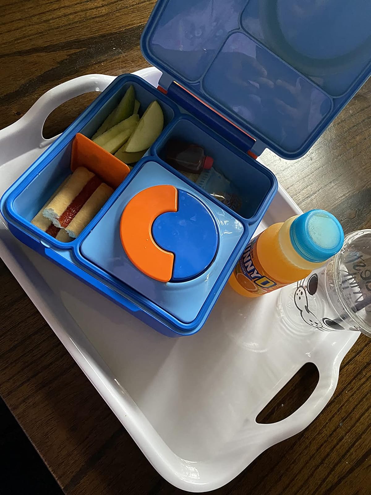 Bento Box For Kids Insulated Bento Lunch Box With Leak Proof Thermos Food Jar 3 Compartments photo review