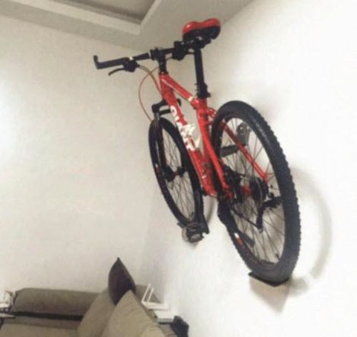 Bicycle Rack Wall Metal Hook Bicycle Mountain Bike Wall Bracket Road Bike Wall Rack photo review