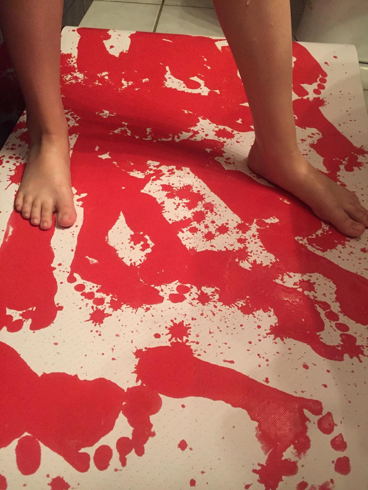 Bloody Color Changing Bath Mat photo review