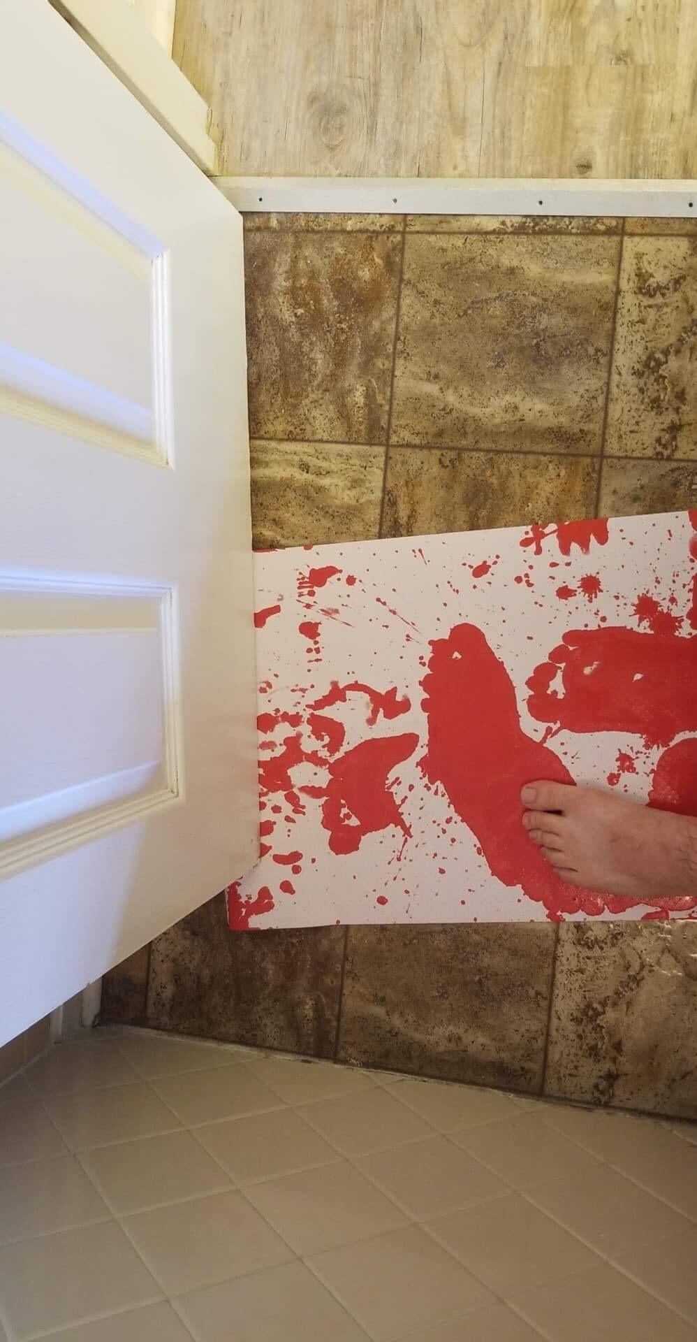 Bloody Color Changing Bath Mat photo review