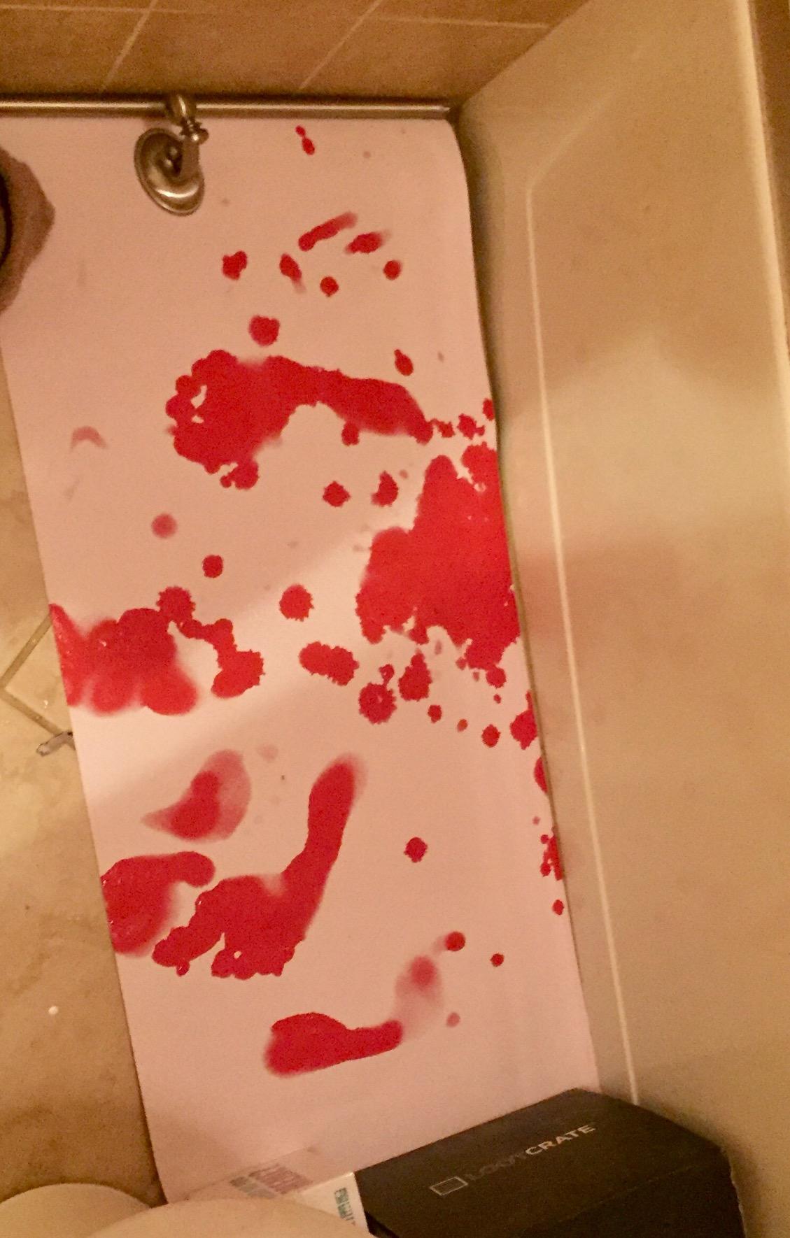 Bloody Color Changing Bath Mat photo review