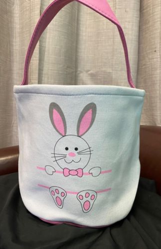 Bunny Easter Baskets For Kids Egg Tote Bag photo review