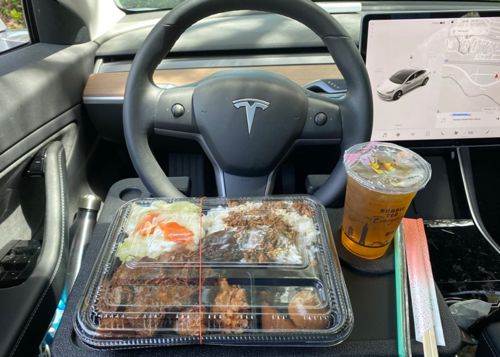 Car Travel Eating Table Laptop Desk For Tesla Model 3 X S Y photo review