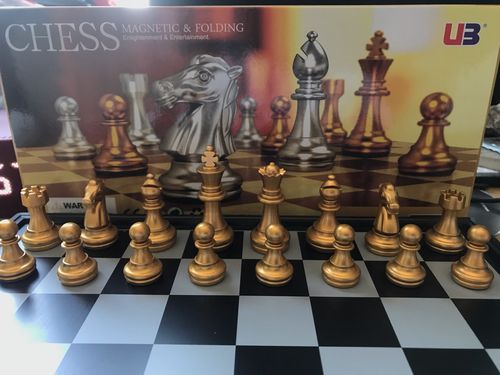 Chess Set With High Quality Chessboard Gold Silver photo review