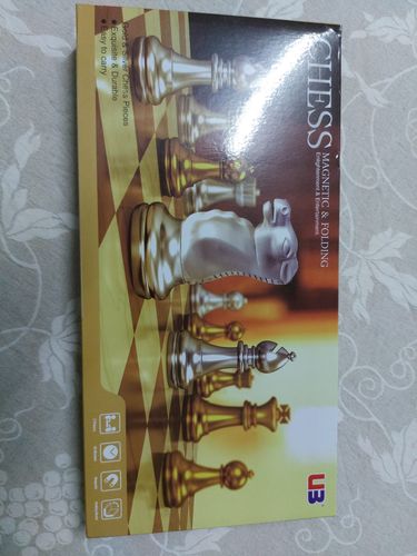 Chess Set With High Quality Chessboard Gold Silver photo review