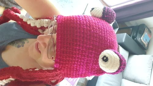 Christmas Crochet Octopus Hat photo review