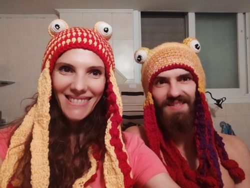 Christmas Crochet Octopus Hat photo review