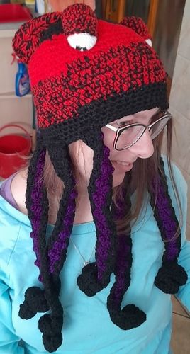 Christmas Crochet Octopus Hat photo review