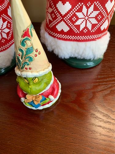 Christmas Grinch Eating Gnomes Outdoor Halloween Garden Decor photo review