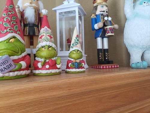 Christmas Grinch Eating Gnomes Outdoor Halloween Garden Decor photo review