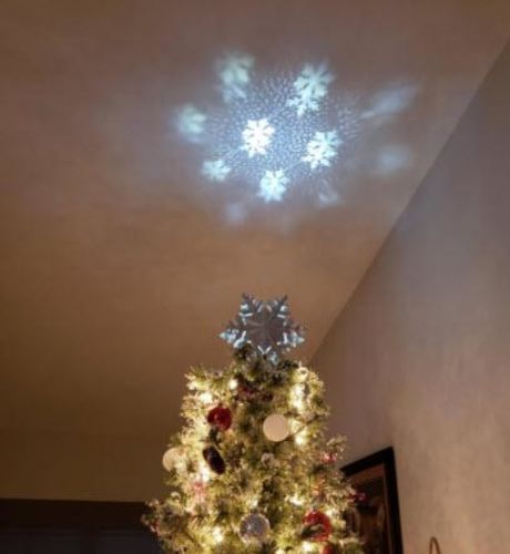 Christmas Tree Topper With Sflake Projector photo review