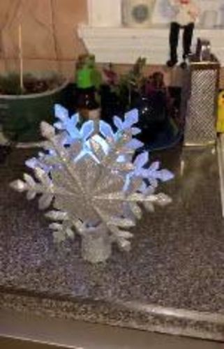 Christmas Tree Topper With Sflake Projector photo review