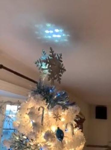 Christmas Tree Topper With Sflake Projector photo review