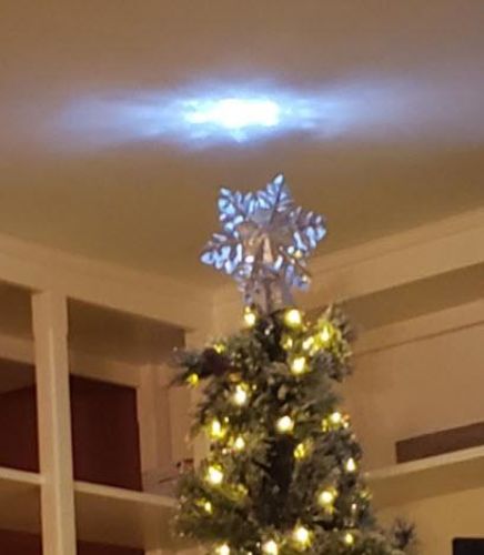 Christmas Tree Topper With Sflake Projector photo review