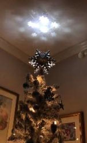 Christmas Tree Topper With Sflake Projector photo review