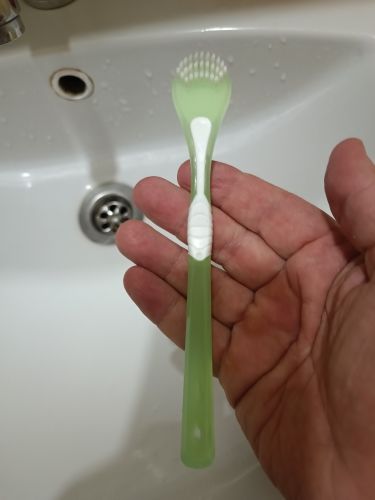 Double Side Tongue Cleaner Brush for Adults photo review