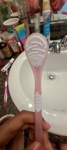 Double Side Tongue Cleaner Brush for Adults photo review