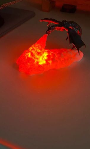 Dragon Night Light - 3D Printing Fire Breathing Dragon Lamp photo review