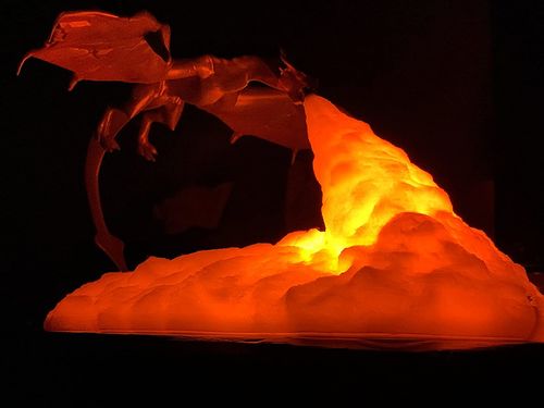 Dragon Night Light - 3D Printing Fire Breathing Dragon Lamp photo review