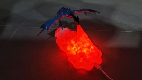 Dragon Night Light - 3D Printing Fire Breathing Dragon Lamp photo review