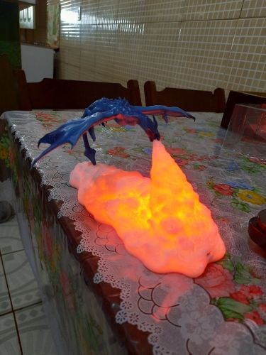 Dragon Night Light - 3D Printing Fire Breathing Dragon Lamp photo review