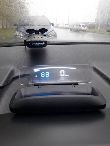 Eanop Hud Mirror 04 Auto Head Up Display Obd2 Windschutzscheibe Geschwindigkeit Projektor Sicherheit Alarm Wasser photo review